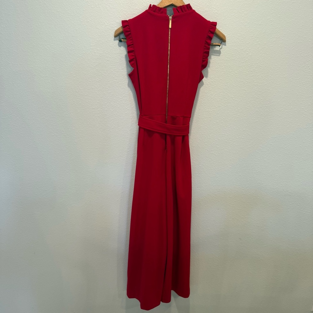 Calvin Klein Red ❤️ Sleeveless Jumpsuit • Size 4 • Like New - Picture 11 of 16
